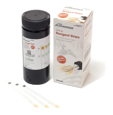 Strip Reagent Urine 7SG ProAdvantage Leukocytes, Nitrite, Protein, pH, Blood, Ketone, Glucose, CLIA Waived (100/BX) by Pro Advantage  ID P080007